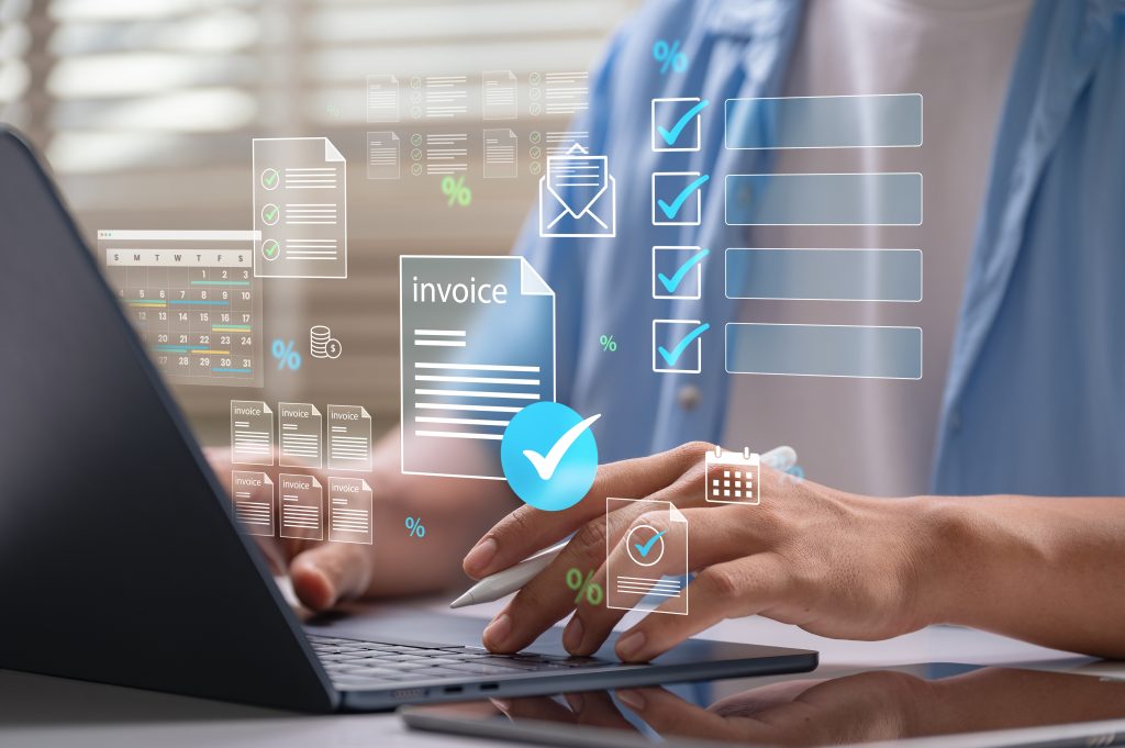 Digital,Invoice,Processing,,Billing,Management.,Man,Using,Laptop,To,Managing Digital,Invoice,Processing,,Billing,Management.,Man,Using,Laptop,To,Managing